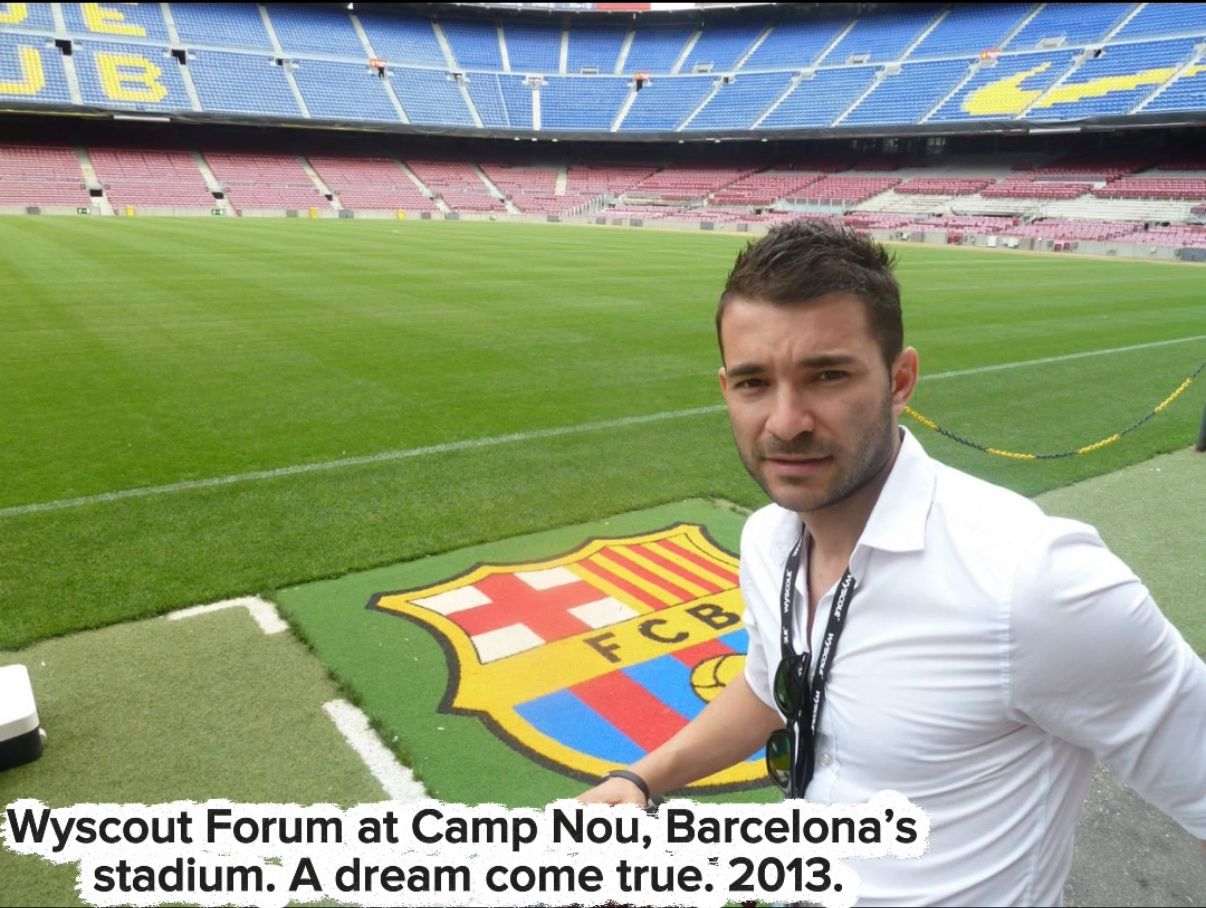 Hristo Banchev at the Wyscout Forum at Camp Nou, 2013