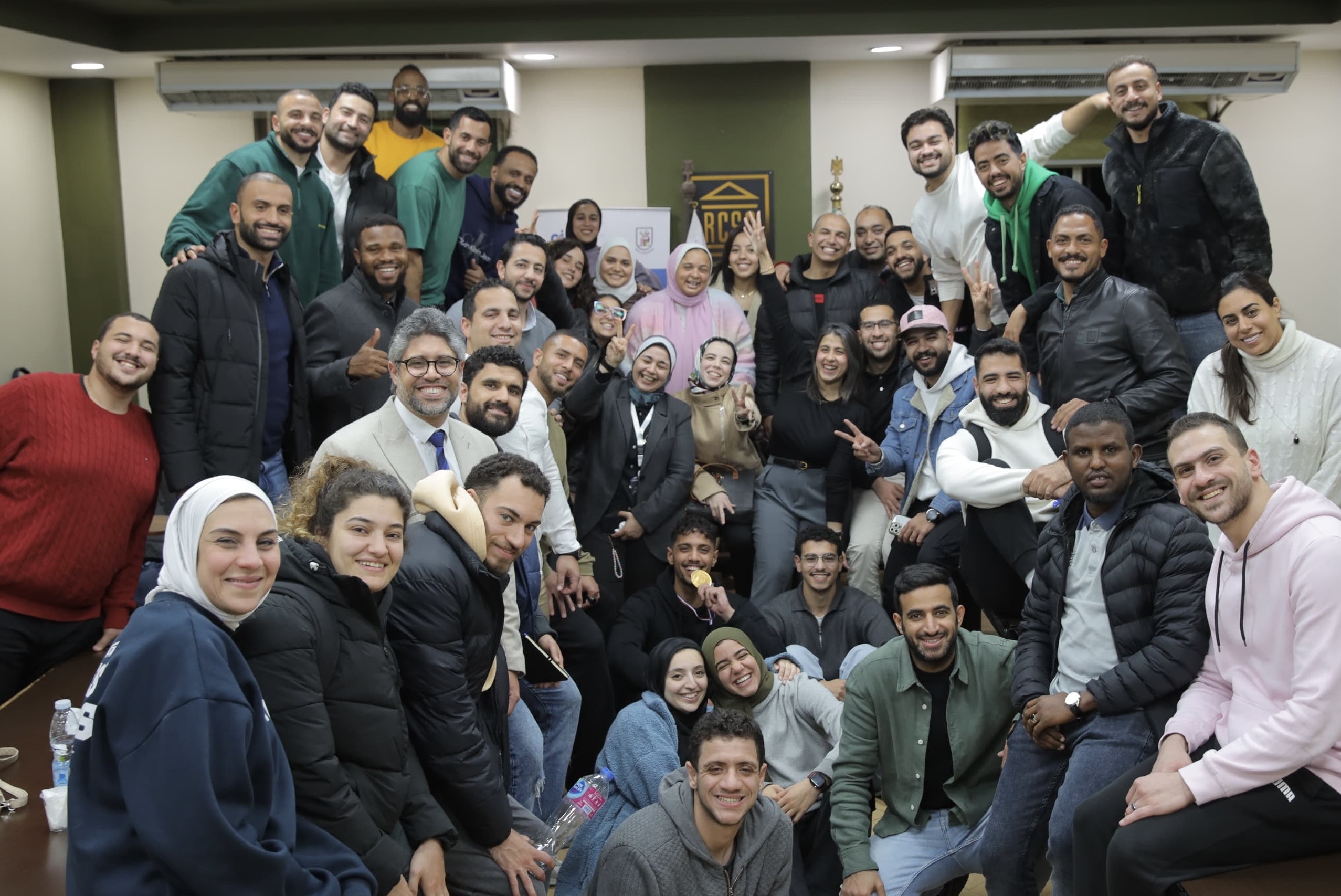 Dr. Jailan El-Bous with her class for the 17th Edition of the FIFA/CIES Diploma