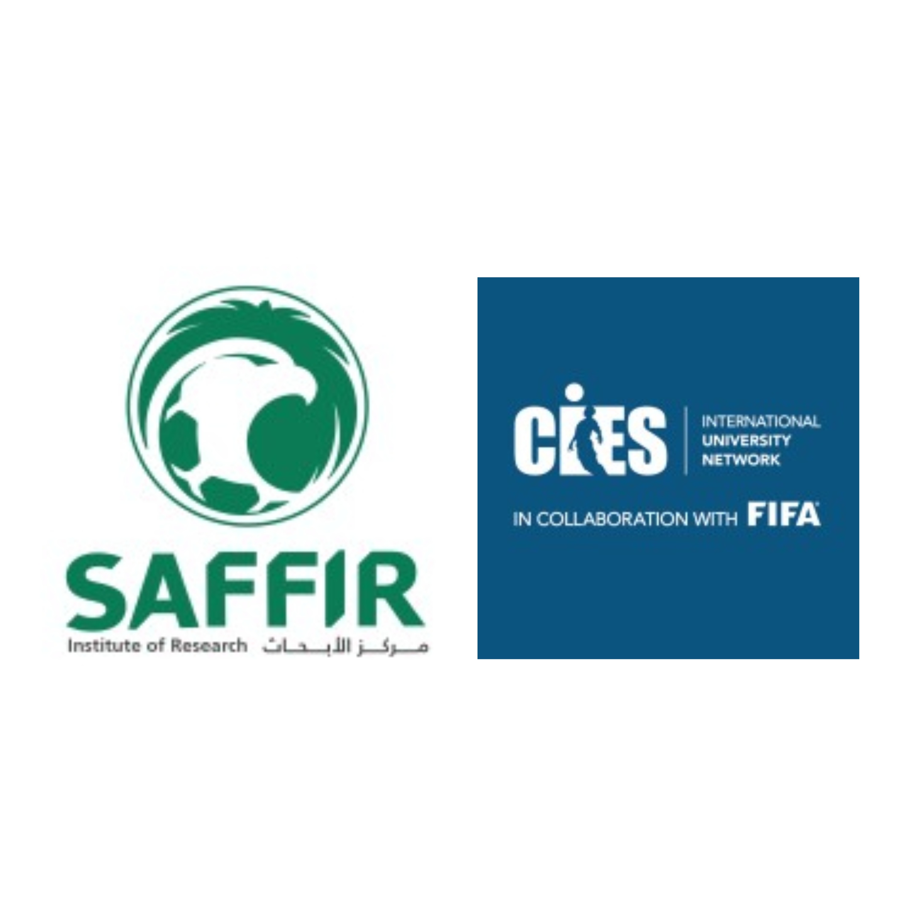 Saudi Arabia Football Federation Institute of Research SAFFIR Logo and FIFA/CIES Logo