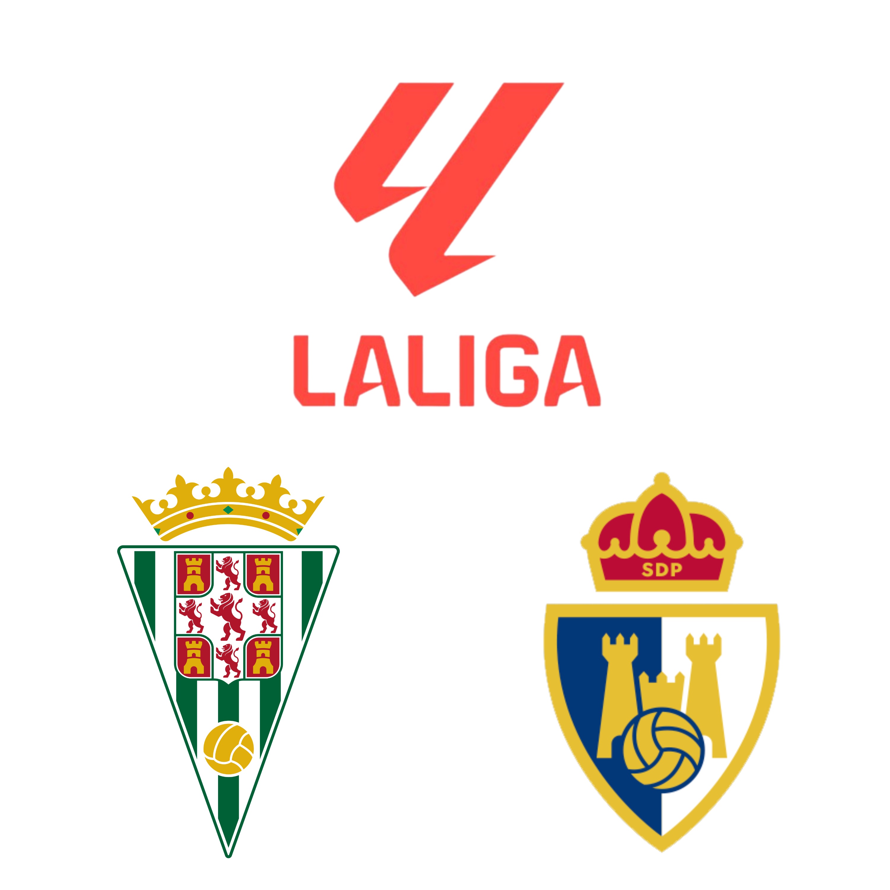 Cordoba CF Logo, Ponferradina Logo, La Liga Logo
