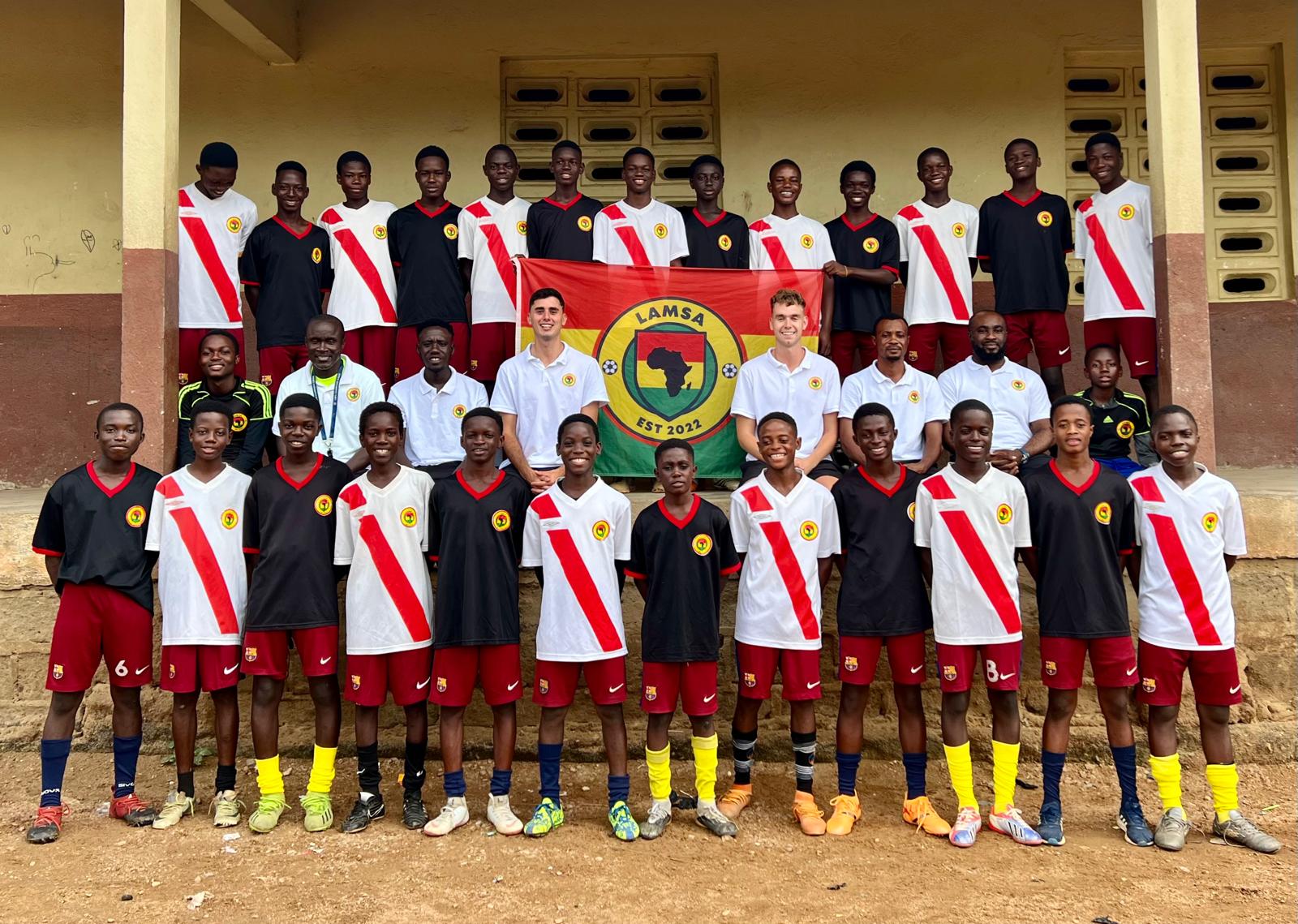 LAMSA Ghana academy team - founder Luis Coll Jauregui