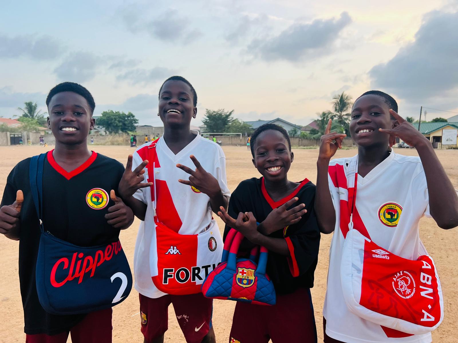 LAMSA Ghana academy team - founder Luis Coll Jauregui